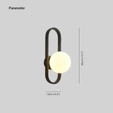 Globe Frosted Lampshade Modern Wall Lights - Clowas
