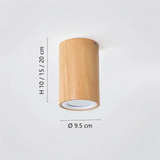 LED Ceiling Downlight Nordic Style Wood Design for Hallway