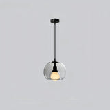 Modern Double Glass Pendant Light Dimmable for Dining Room