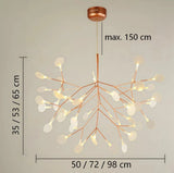Nordic Firefly Chandelier Dimmable Metal for Dining Rooms