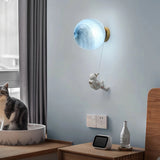Children's Moon Wall Light for Bedside, Anti Glare
