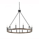 Multi-Head Candle Design Round Industrial Chandelier - Clowas