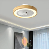 Nordic Ceiling Fan with Light Quiet and Dimmable for Bedroom, Ø 50 cm