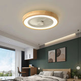 Nordic Ceiling Fan with Light Quiet and Dimmable for Bedroom, Ø 50 cm