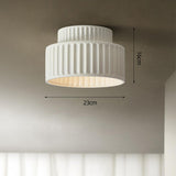 Modern White Wrinkled E27 Ceiling Light