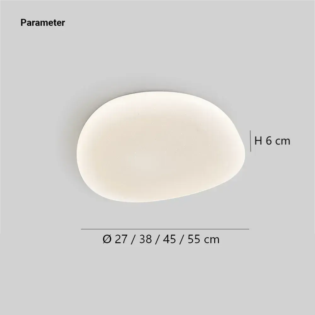 Pebble ceiling light available in 27 cm, 38 cm, 45 cm and 55 cm sizes