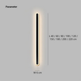 Minimalist Black Long Wall Mounted Light Dimmable Motion Sensor for Hallway