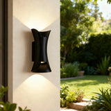 Exterior Up and Down LED Wall Light, Modern Curved Design, IP65