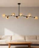 Mid Century Branching Bubble Chandelier Glass for Living Room, Arm Adjustable