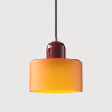 Minimalist Cream Small Glass Pendant Light for Dining Room