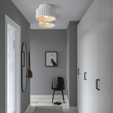 Modern White Wrinkled E27 Ceiling Light