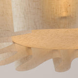 Japanese Pendant Light with Fabric Shade