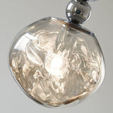 Silver Glass Contemporary Bedroom Pendant Lighting