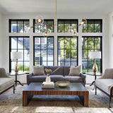 Bubble Branching Chandelier Mid Century Style Adjustable Glass for Living Room