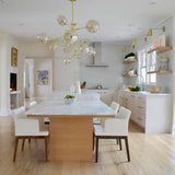 Bubble Branching Chandelier Mid Century Style Adjustable Glass for Living Room