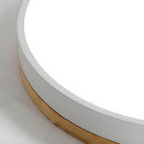 Nordic Circular Wooden Ceiling Lights for Bedroom