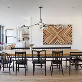 Mid Century Branching Bubble Chandelier Glass for Living Room, Arm Adjustable