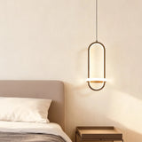 Nordic Double Ring Bedside Pendant Light