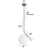 Minimalist Ring Glass Pendant Lighting Fixtures
