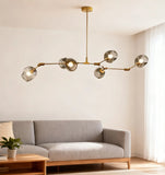 Mid Century Branching Bubble Chandelier Glass for Living Room, Arm Adjustable