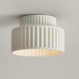 Modern White Wrinkled E27 Ceiling Light