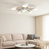 Nordic Style Disc LED Ceiling Light Dimmable Metal for Living Room
