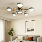 Nordic Style Disc LED Ceiling Light Dimmable Metal for Living Room