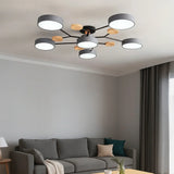 Nordic Style Disc LED Ceiling Light Dimmable Metal for Living Room