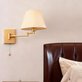 Reading Wall Light Dimmable Fabric Mid Century Style for Bedside