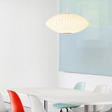Nordic Ball Shape White Fabric Pendant Light