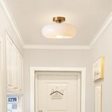 Vintage Persimmon Glass Pendant Light for Corridor