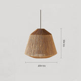 Wabi Sabi Rattan Pendant Ceiling Light for Dining Room