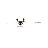 Nordic Black Antler Bathroom Picture Light