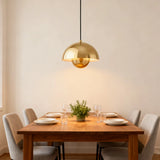 Modern Flowerpot Metal Pendant Light Dimmable for Dining Rooms