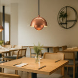 Modern Flowerpot Metal Pendant Light Dimmable for Dining Rooms