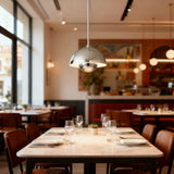 Modern Flowerpot Metal Pendant Light Dimmable for Dining Rooms