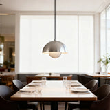 Modern Flowerpot Metal Pendant Light Dimmable for Dining Rooms