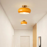 Vintage Persimmon Glass Pendant Light for Corridor