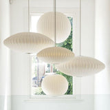 Nordic Ball Shape White Fabric Pendant Light