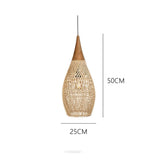 Wabi-Sabi Hollow Rattan Vintage Pendant Lights
