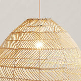 Japanese Wabi-Sabi Rattan Pendant Living Room Lighting