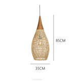 Wabi-Sabi Hollow Rattan Vintage Pendant Lights