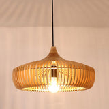Wooden Pendant Lighting Japanese Rustic Bar