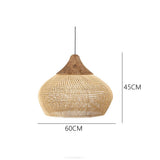 Wabi-Sabi Hollow Rattan Vintage Pendant Lights