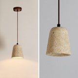 Yellow Cave Stone Wabi-Sabi Dining Table Light Pendant