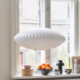 Nordic Ball Shape White Fabric Pendant Light