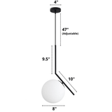 Minimalist Ring Glass Pendant Lighting Fixtures