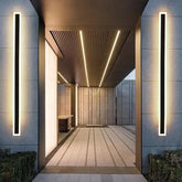 Outdoor Linear Wall Light Waterproof Durable Black for Porch