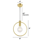 Nordic Milk White Glass Round Pendant Light