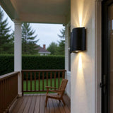 Modern Outdoor Up and Down Wall Light Aluminum Black for Exterior Wall, IP65